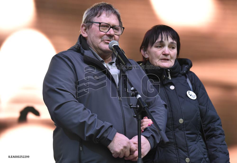 Public gathering commemorating murder of Slovak investigative journalist Jan Kuciak