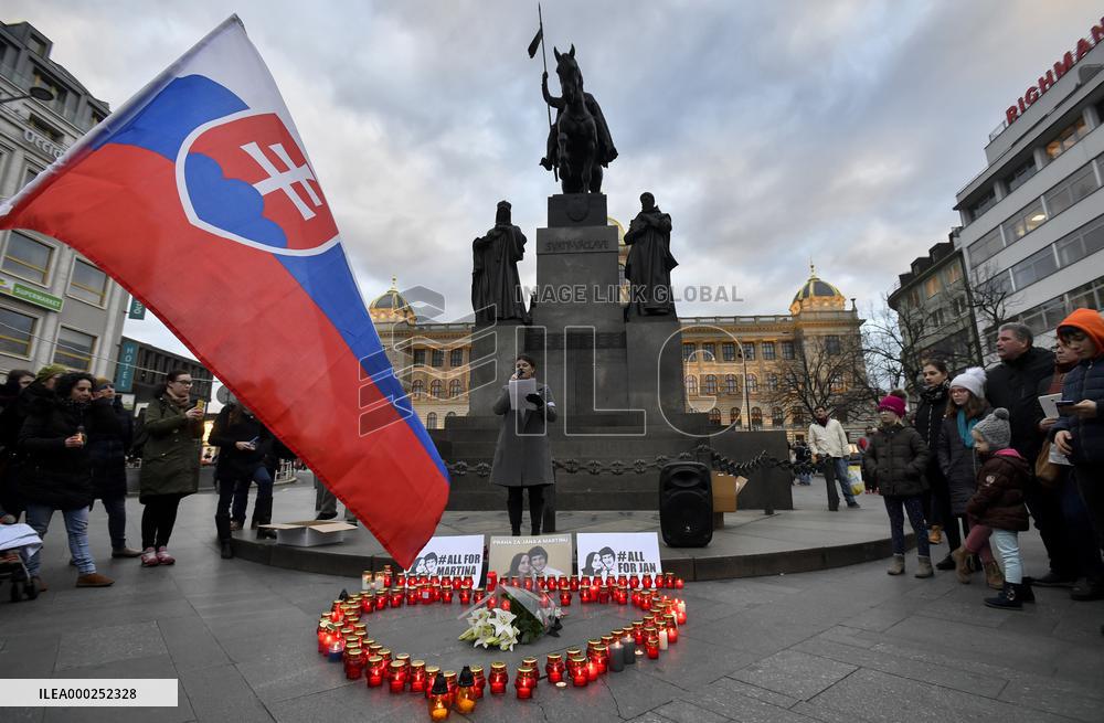 Public gathering commemorating murder of Slovak investigative journalist Jan Kuciak