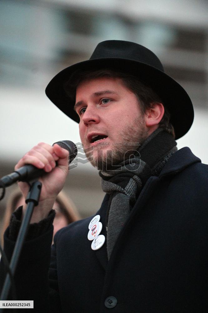 Public gathering commemorating murder of Slovak investigative journalist Jan Kuciak
