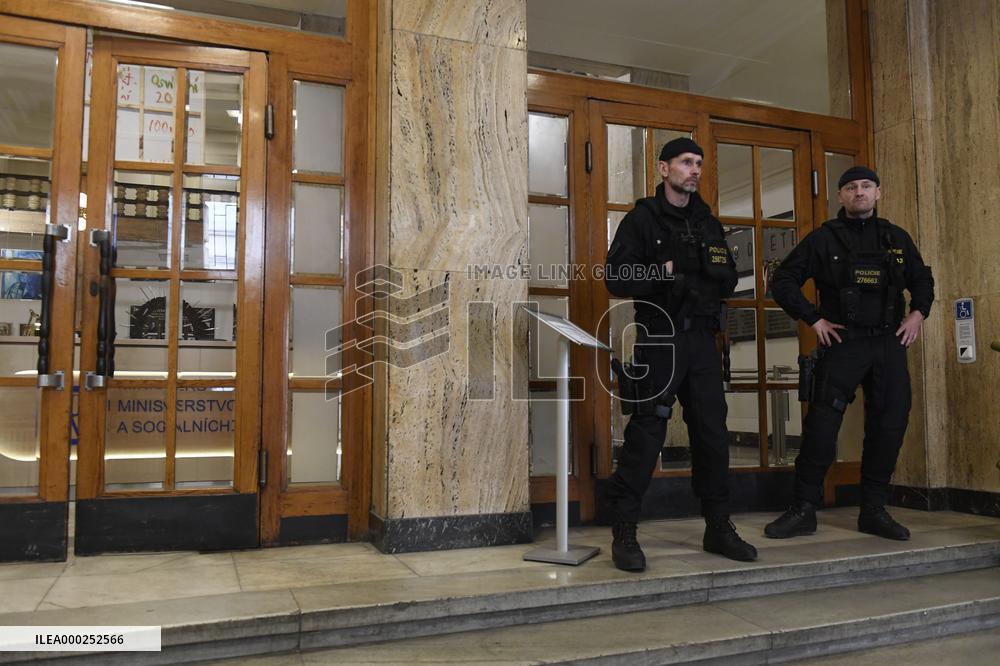 the police raid at the Czech Labour and Social Affairs Ministry