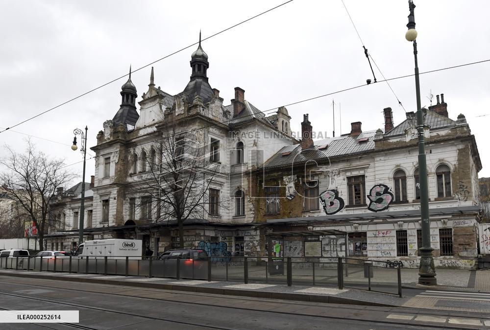 abandoned Praha-Vysehrad Railway Station