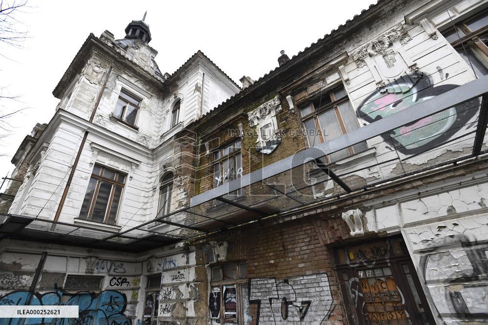 abandoned Praha-Vysehrad Railway Station