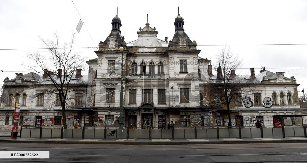 abandoned Praha-Vysehrad Railway Station