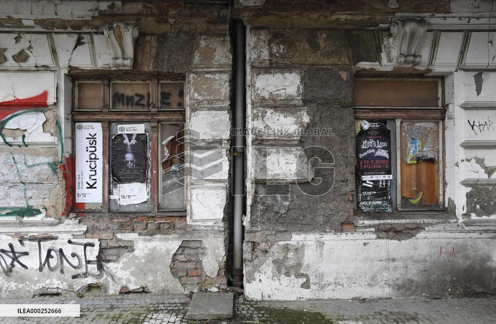abandoned Praha-Vysehrad Railway Station