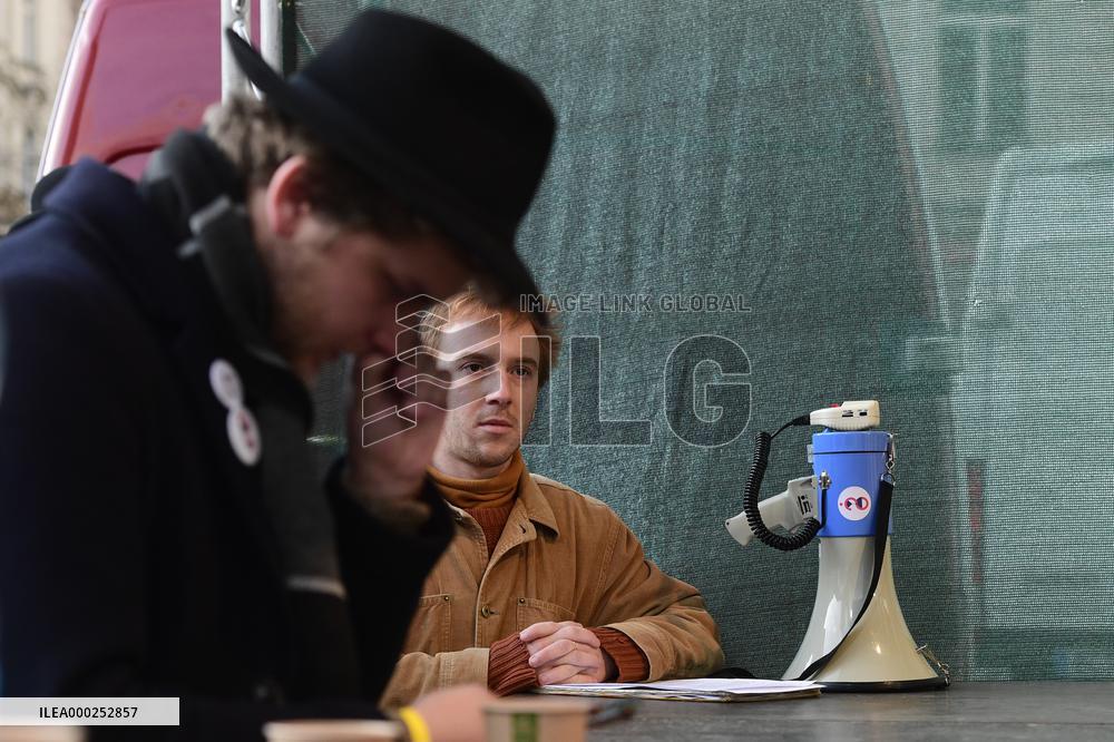 protest rally staged by the Million Moments for Democracy in Prague
