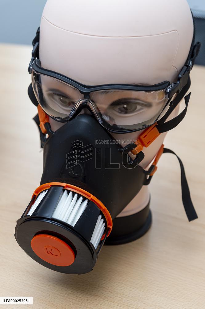 Half mask Respira Compact, Filter Respira Perfection P3, Company Nanologix