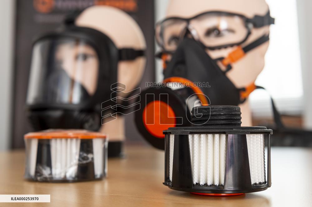 Half mask Respira Compact, Filter Respira Perfection P3, Company Nanologix