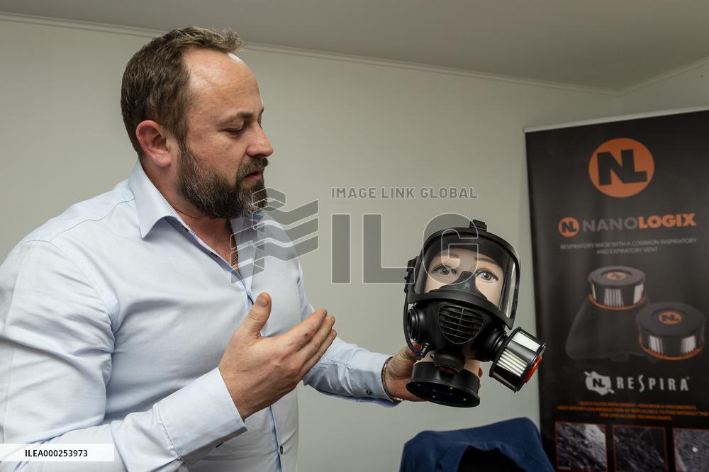 Half mask Respira Compact, Filter Respira Perfection P3, Company Nanologix