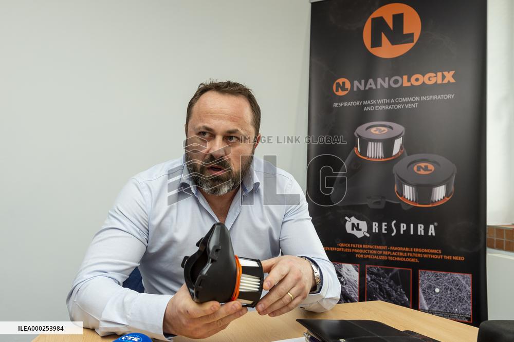 Half mask Respira Compact, Filter Respira Perfection P3, Company Nanologix