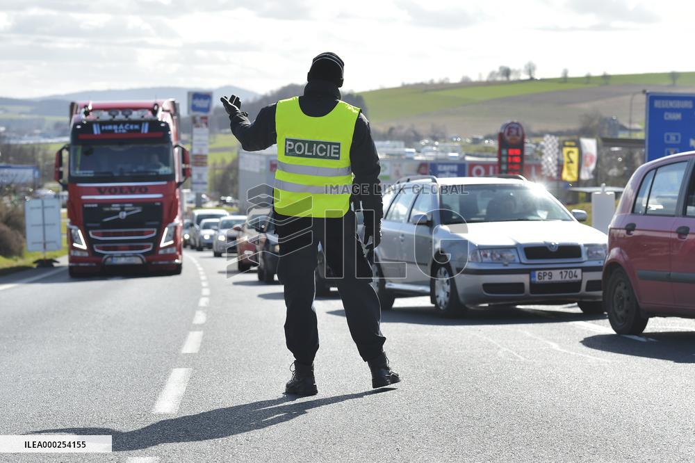 Border control Folmava, Germany, Czech Republic