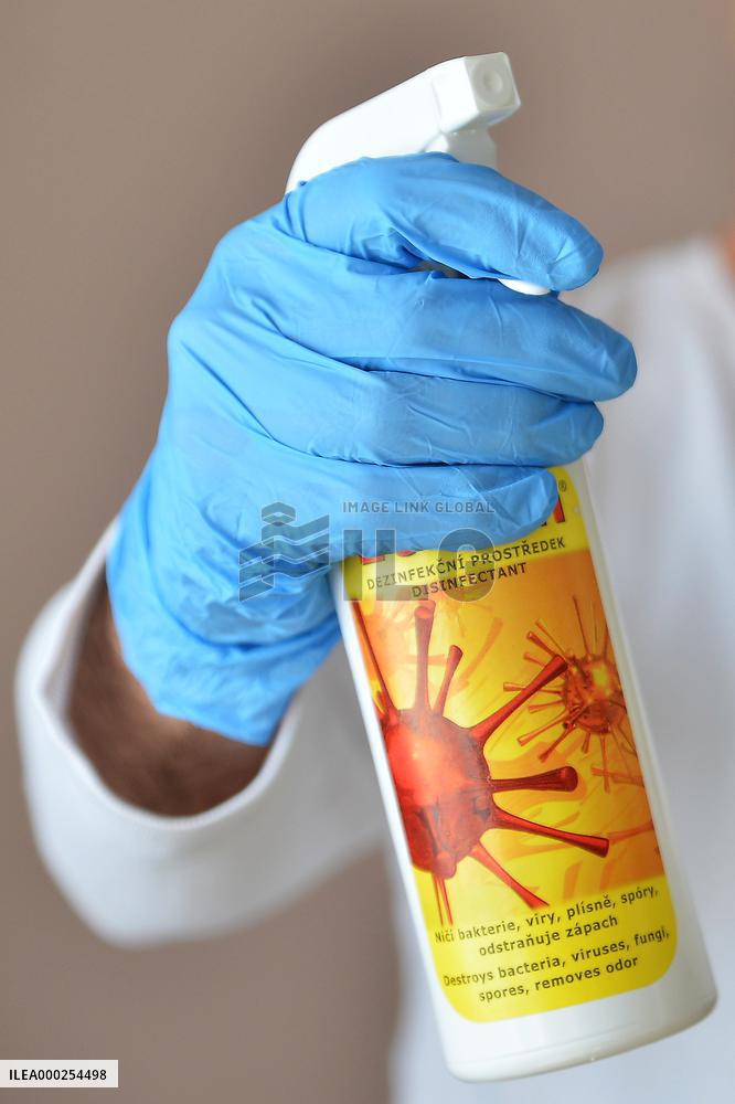 virucidal disinfectant, disinfection, antibacterial, safety gloves
