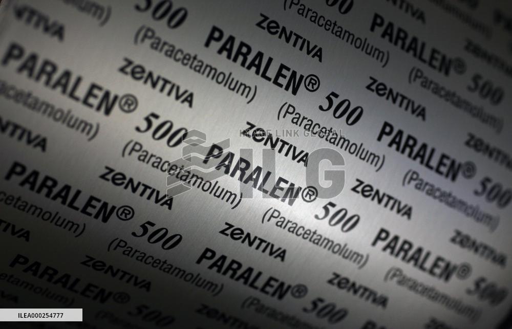 Zentiva, company, Paralen, pain-killer, pills, packaging