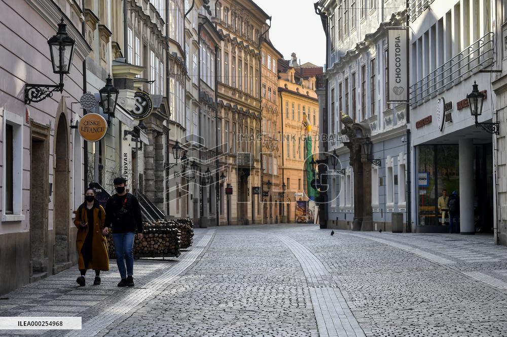 Prague, Celetna street, coronavirus
