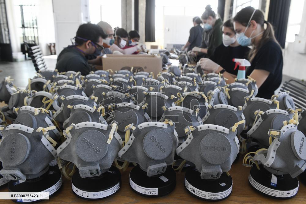 3Dees Industries, FFP3 respirators produced by Multijet 3D printing technology, respirator