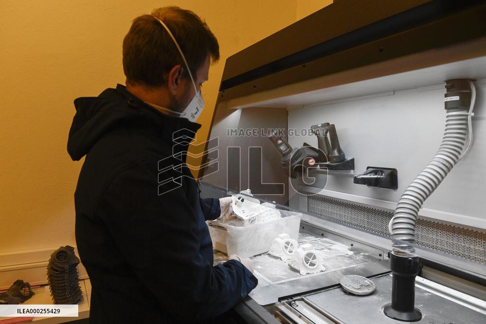 3Dees Industries, FFP3 respirators produced by Multijet 3D printing technology, respirator