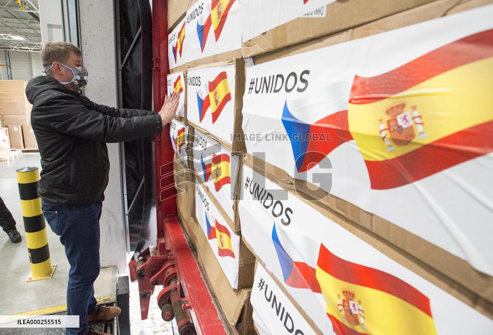 Tomas Petricek, Czechia sending protective suits to Spain, Italy each