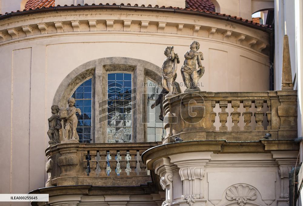 Chapel of the Assumption of the Virgin Mary at Clementinum, Empty center of Prague, historical center, Prague, city, without tourists, restricted movement of people, travel ban, prevention of infection, Coronavirus, Covid 19
