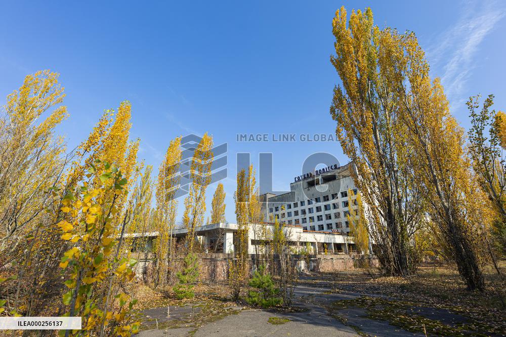 Chernobyl zone, restricted territory, Pripyat, Polissya Hotel