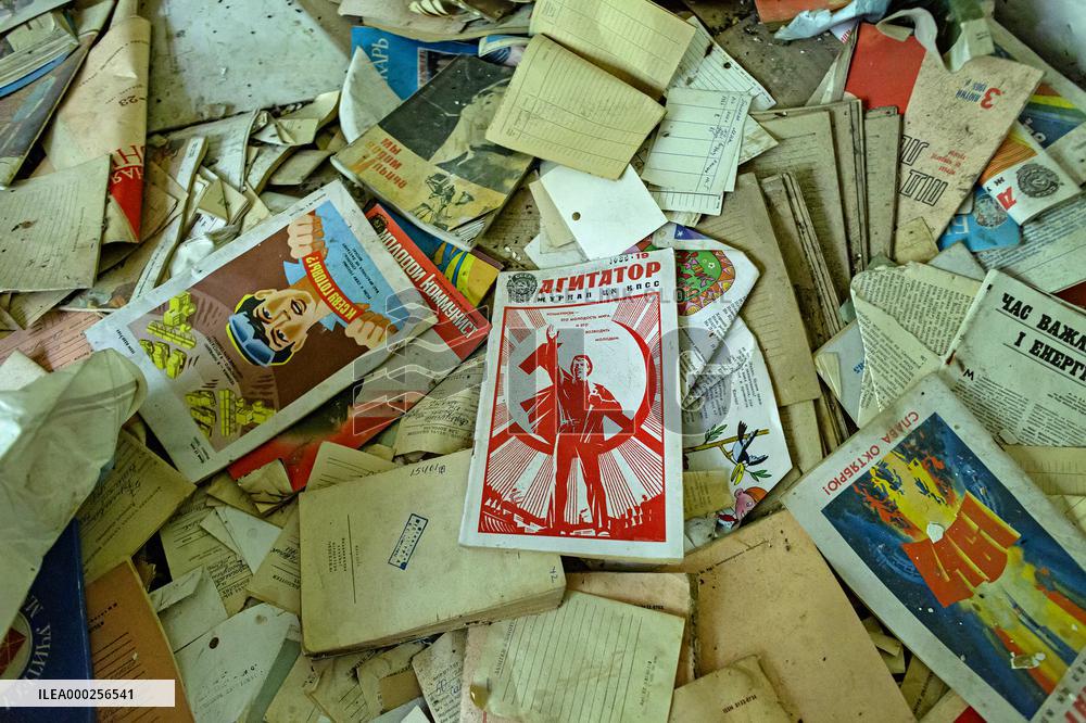 Chernobyl zone, restricted territory, Chernobyl School