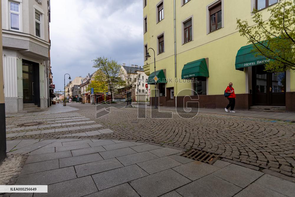 Ostrava, Stodolni Street, coronavirus
