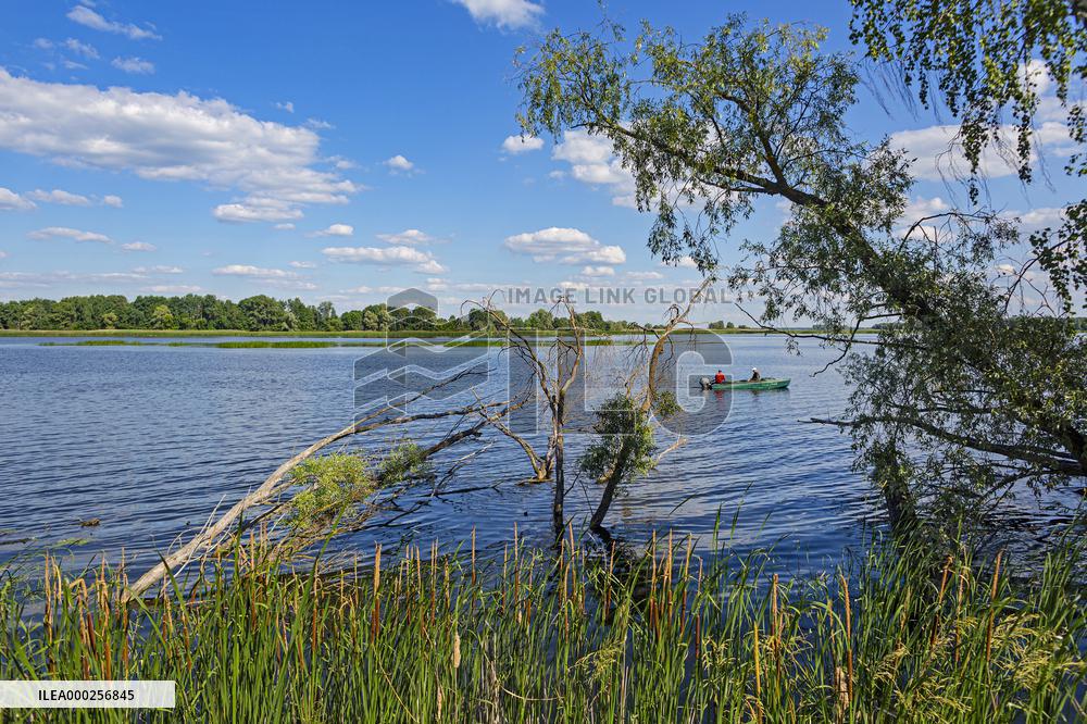 Chernobyl zone, restricted territory, Dnieper River