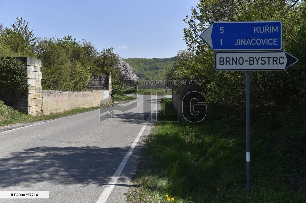remains of so-called Hitler motorway in Czech Republic