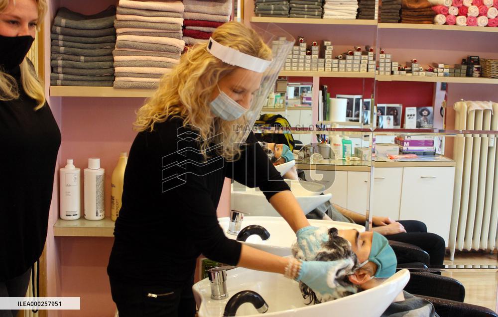 Hairdressers, reopen, epidemic, pandemic, covid-19. coronavirus