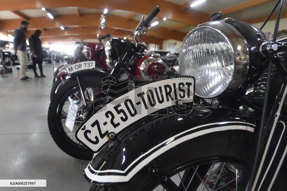 Exhibition of motorcycles JAWA in Oldtimer museum in Koprivnice