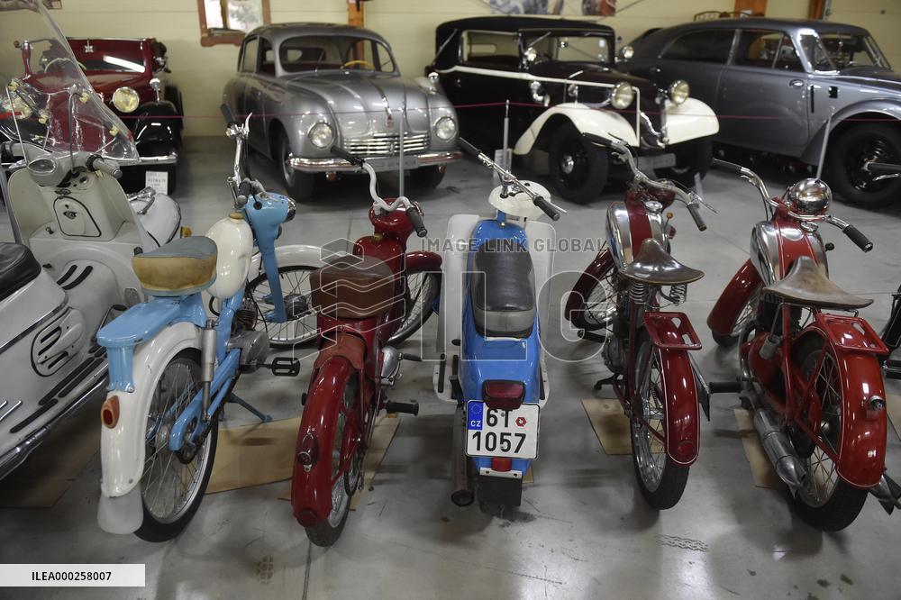 Exhibition of motorcycles JAWA in Oldtimer museum in Koprivnice