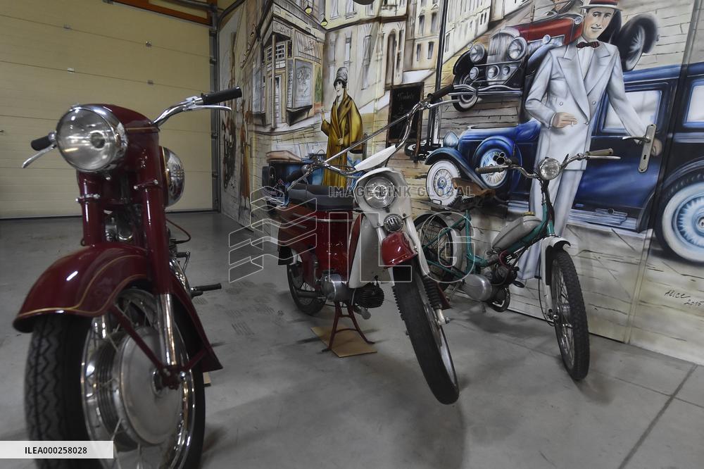 Exhibition of motorcycles JAWA in Oldtimer museum in Koprivnice