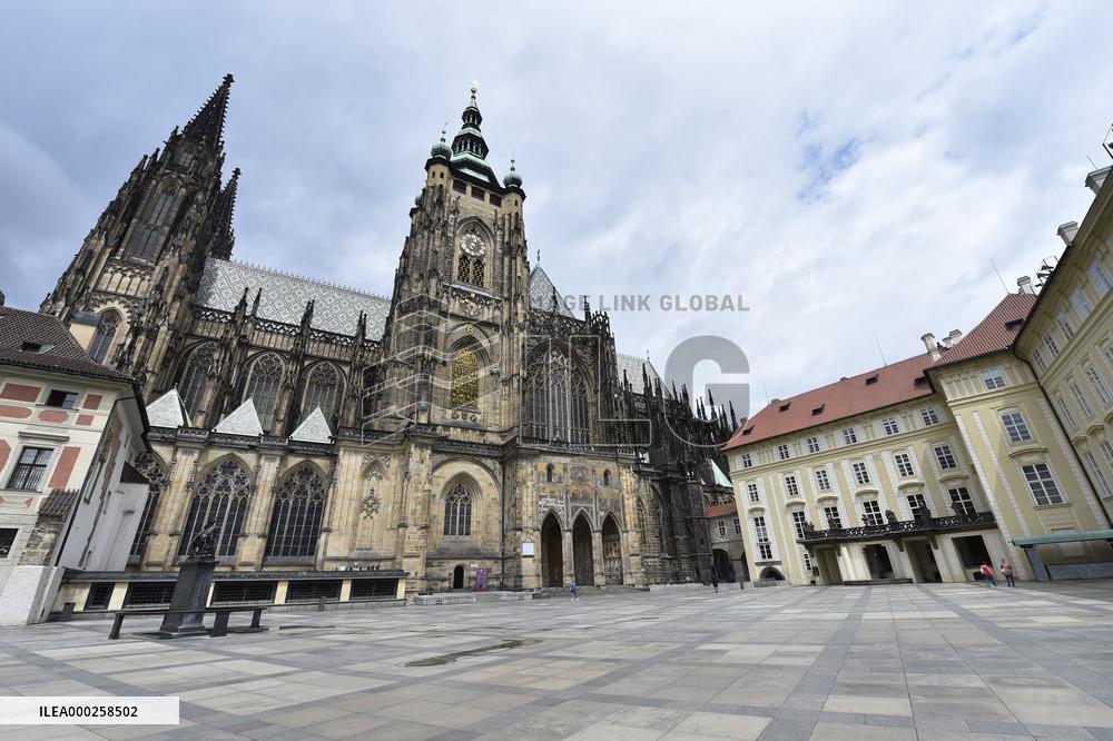 St. Vitus Cathedral at Prague Castle in Prague