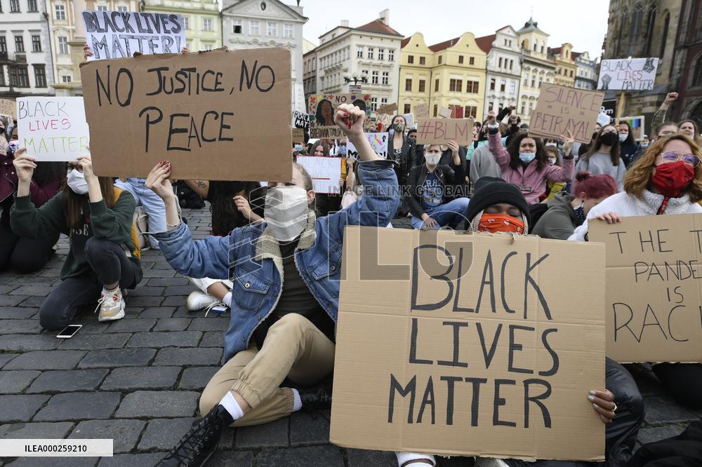 demonstration against the police violence and racism in the USA was held in Prague