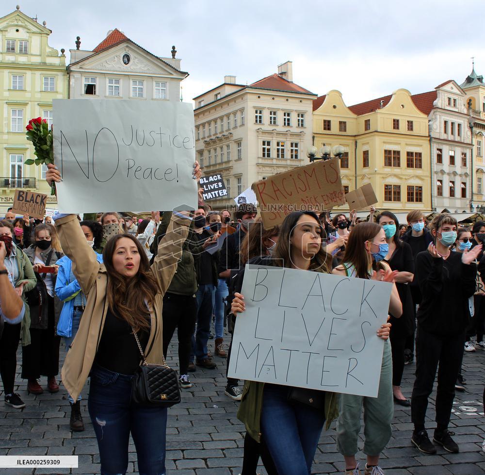 demonstration against the police violence and racism in the USA was held in Prague