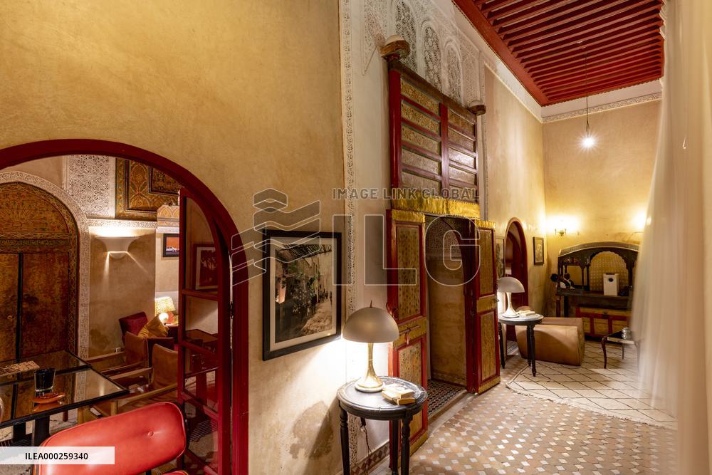 Luxury hotel Indian Palace, Marrakes, Morocco