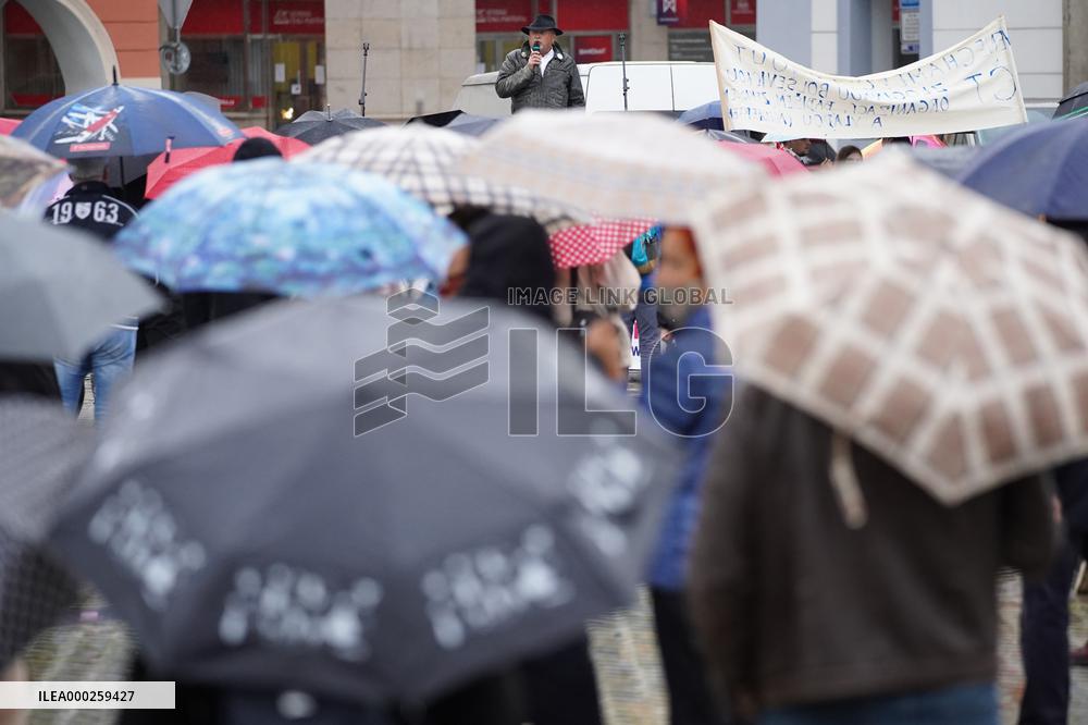 protest of Million Moments for Democracy NGO against government steps not only during coronavirus epidemic