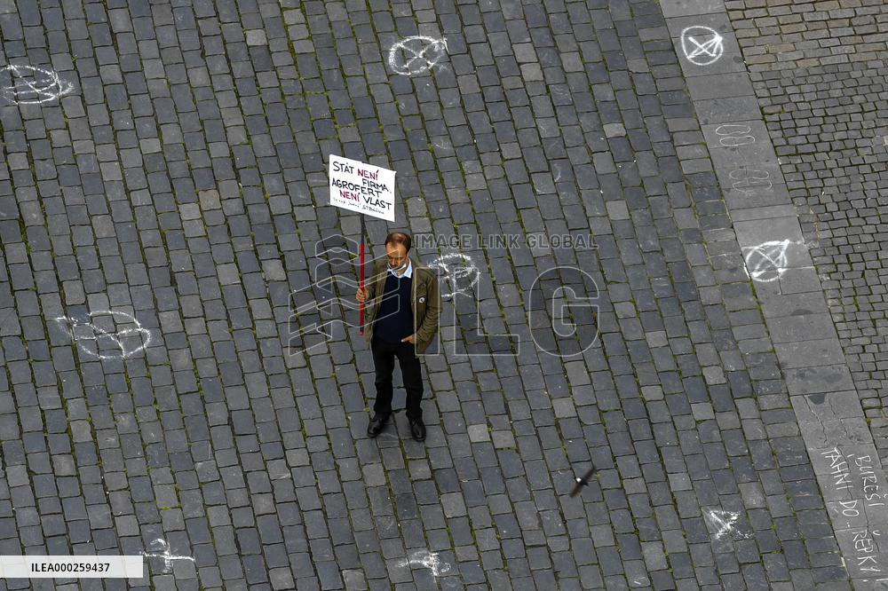 protest of Million Moments for Democracy NGO against government steps not only during coronavirus epidemic