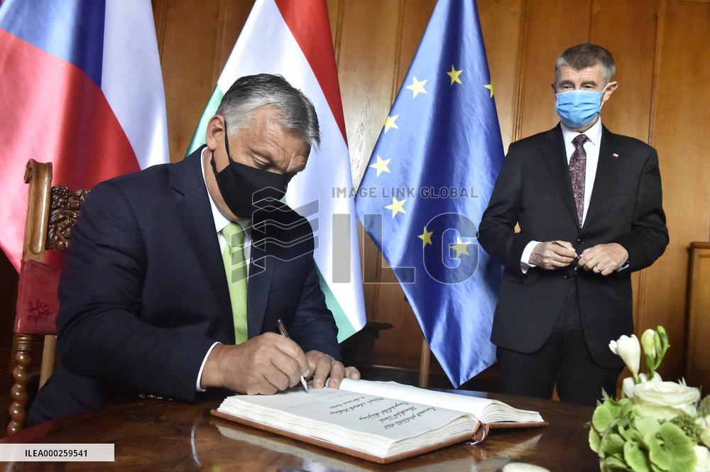 Viktor Orban, Andrej Babis, Meeting of Czech, Hungarian, Polish and Slovak (V4) prime ministers