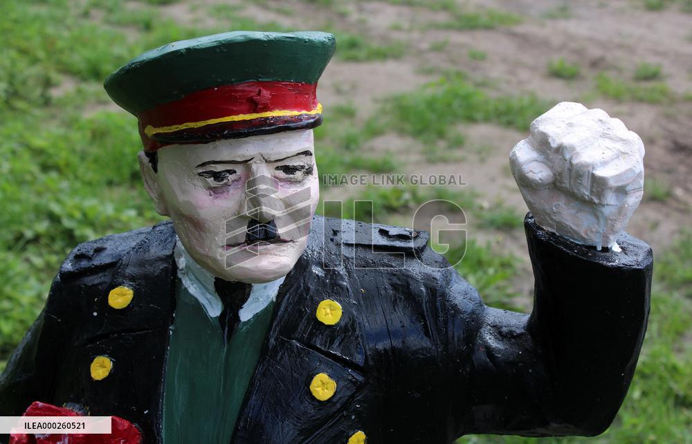 Konevman, Marshal Konev, statue, Landscape Festival Prague Zizkov district