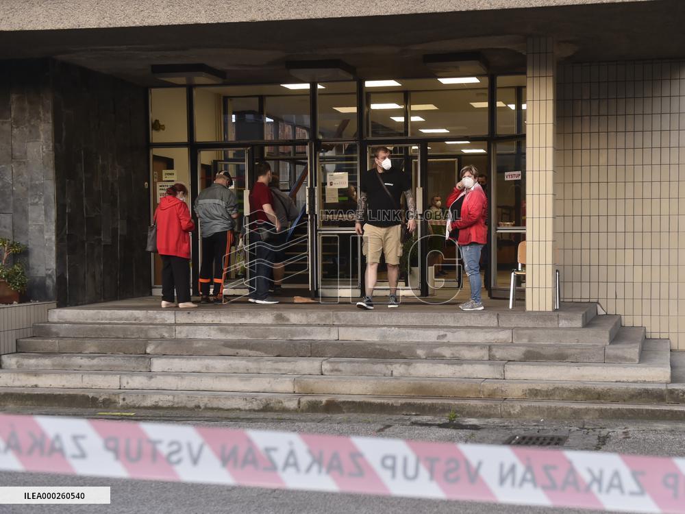 The CSM-North coal mine of the OKD company in Stonava, Blanket testing, coronavirus, COVID-19