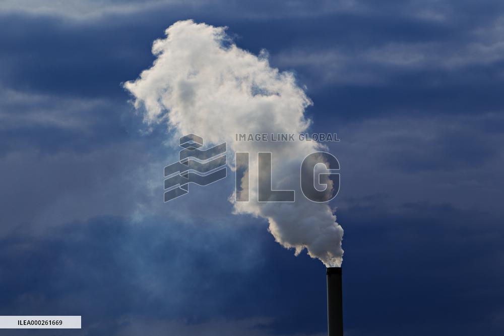 chimney, smoke, sky, emission, exhalation