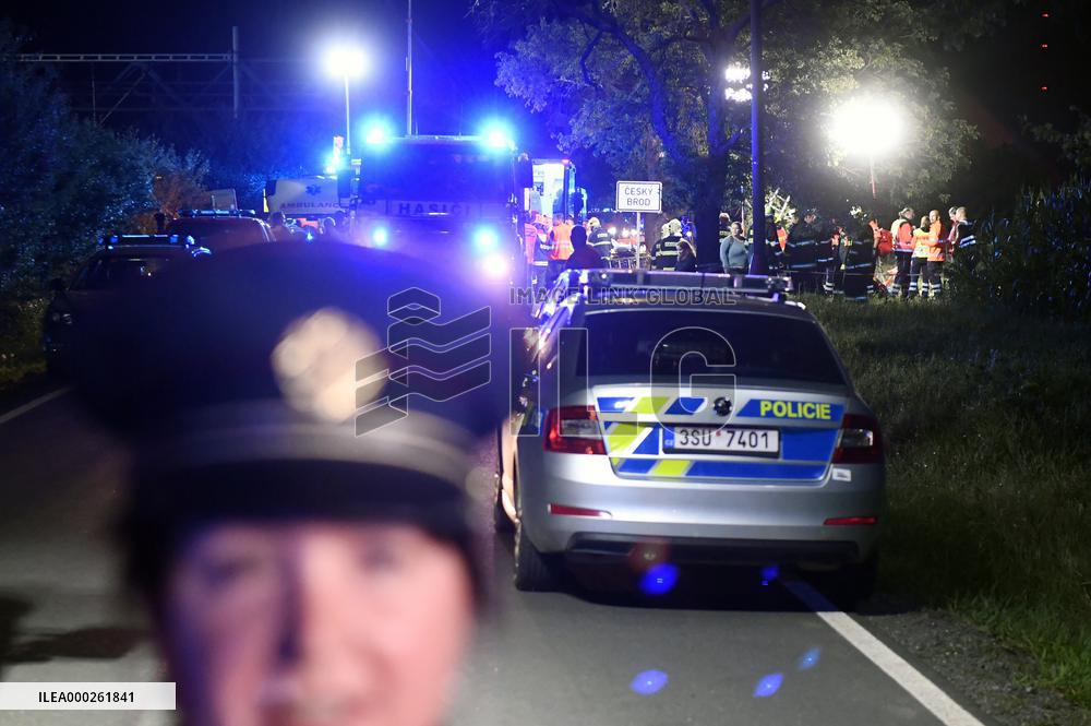 One dies, dozens injured in trains' collision in Central Bohemia
