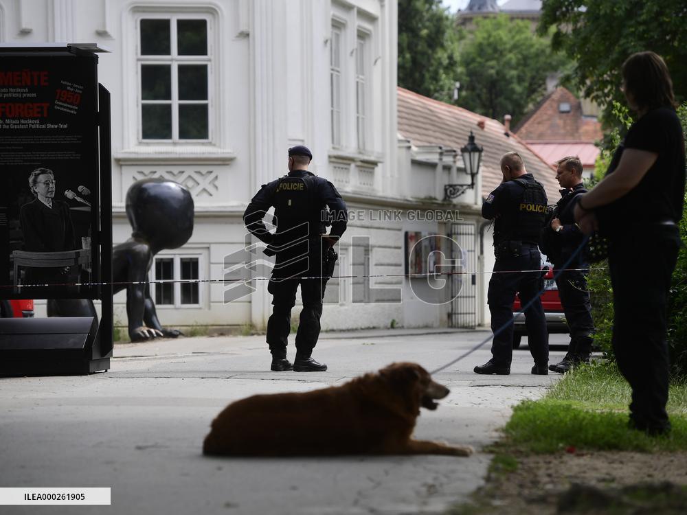 fire in Museum Kampa