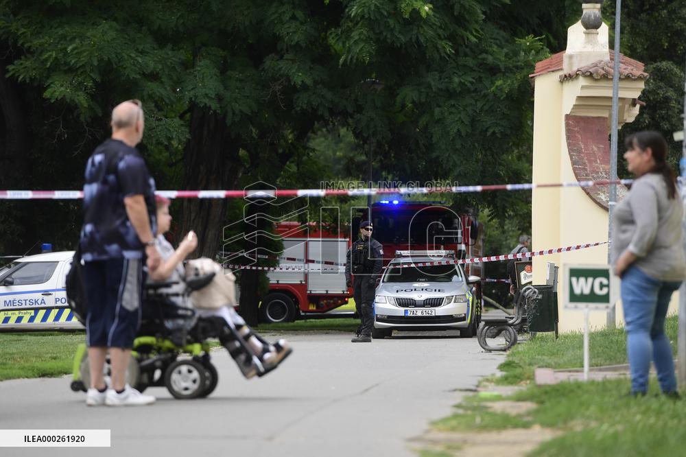 fire in Museum Kampa