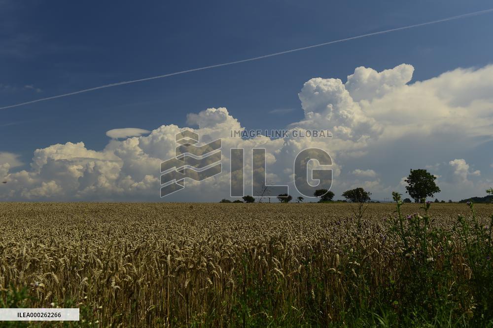 cumulus clouds, storm cloud, sky