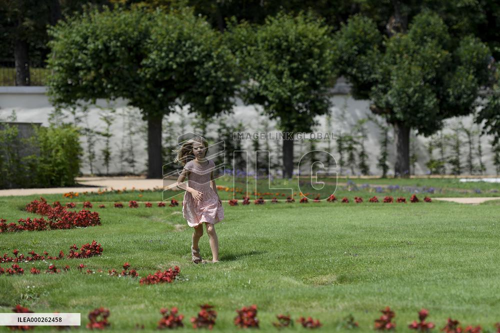 French park at Dobris chateau