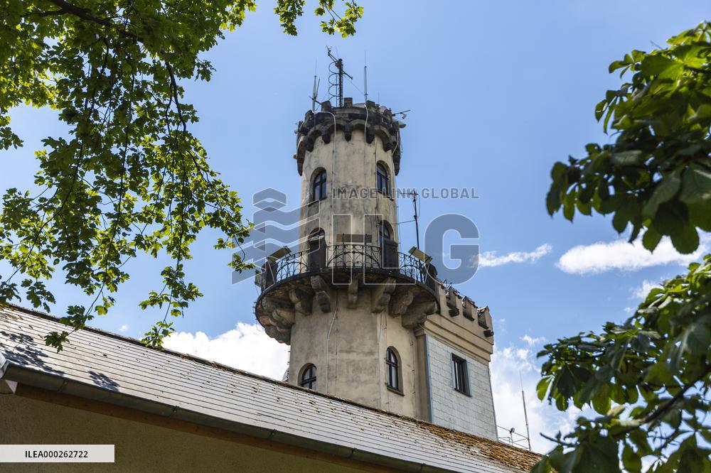 Milesovka, Milesovka, mountain, hill, transmitter, meteorological station, observatory, lookout tower