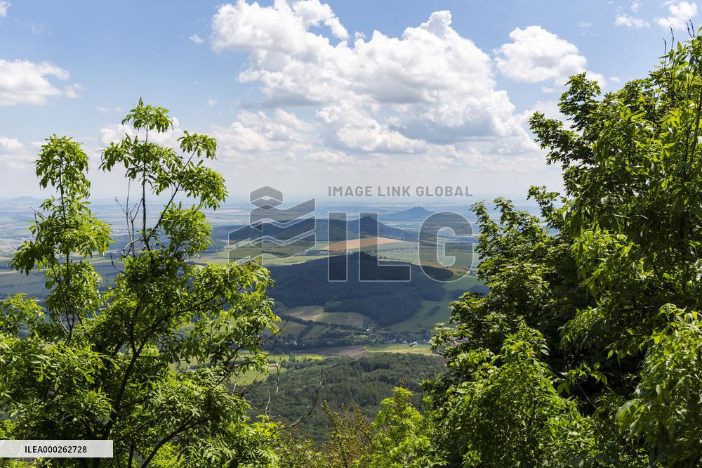 Milesovka, Milesovka, mountain, hill, transmitter, meteorological station, observatory, lookout tower