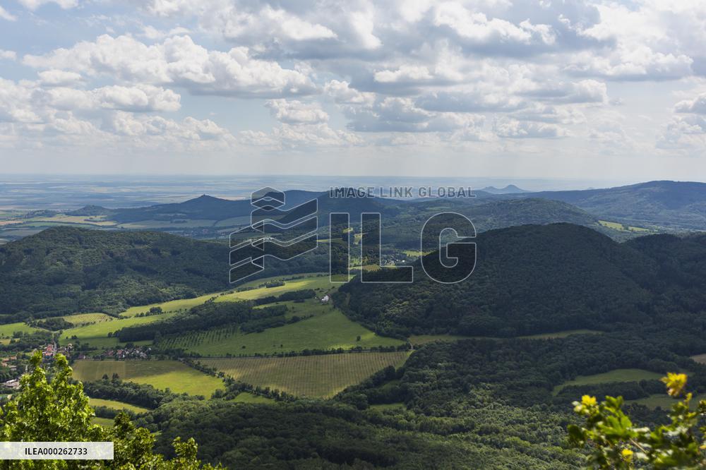Milesovka, Milesovka, mountain, hill, transmitter, meteorological station, observatory, lookout tower