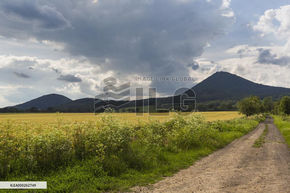 Milesovka, Milesovka, mountain, hill, transmitter, meteorological station, observatory, lookout tower