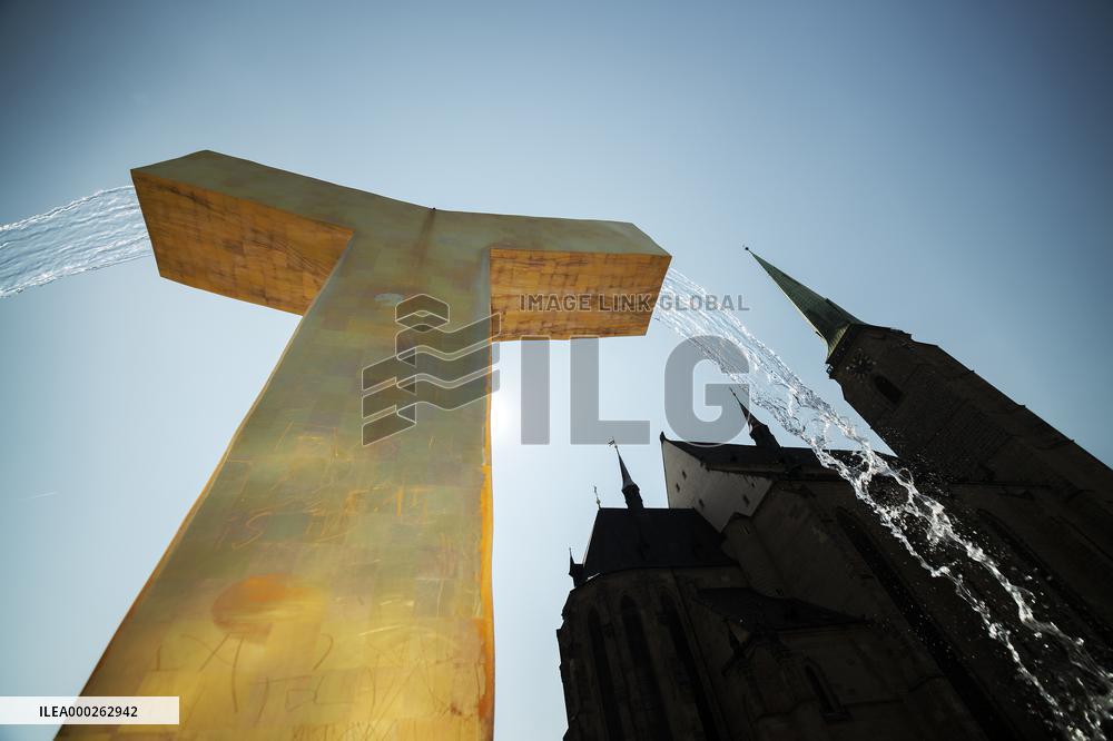 fountain Angel, Square of the Republic, Pilsen